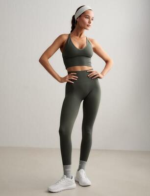 Dames legging hoge taille invisible scrunch squat proof shape naadloos zwart