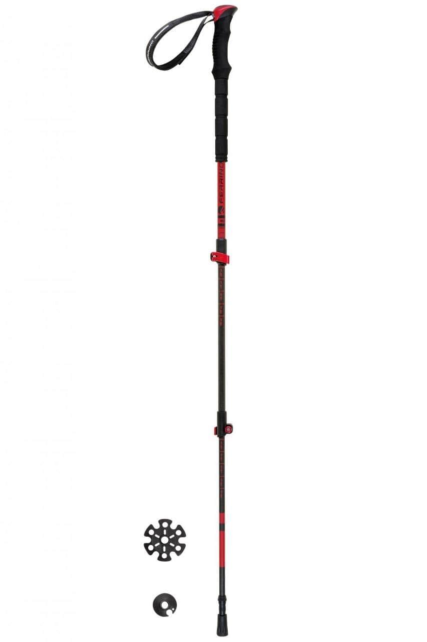 Bastones Ferrino Nuptse Carbono Ajustables 60-135 cm Rojo 1/1