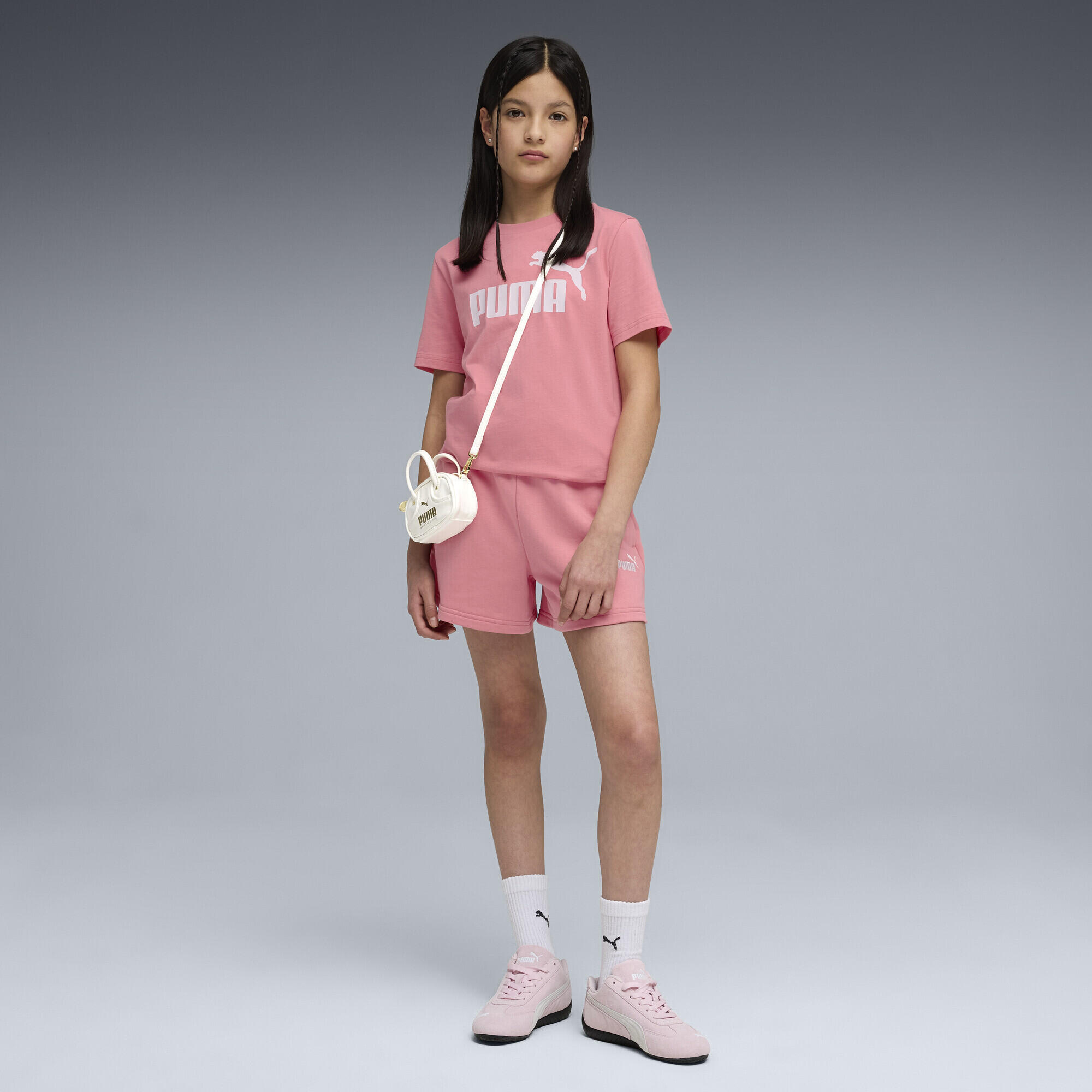 Calções fitness infantil cós elástico Ess Small No. 1 Logo PUMA 4/5