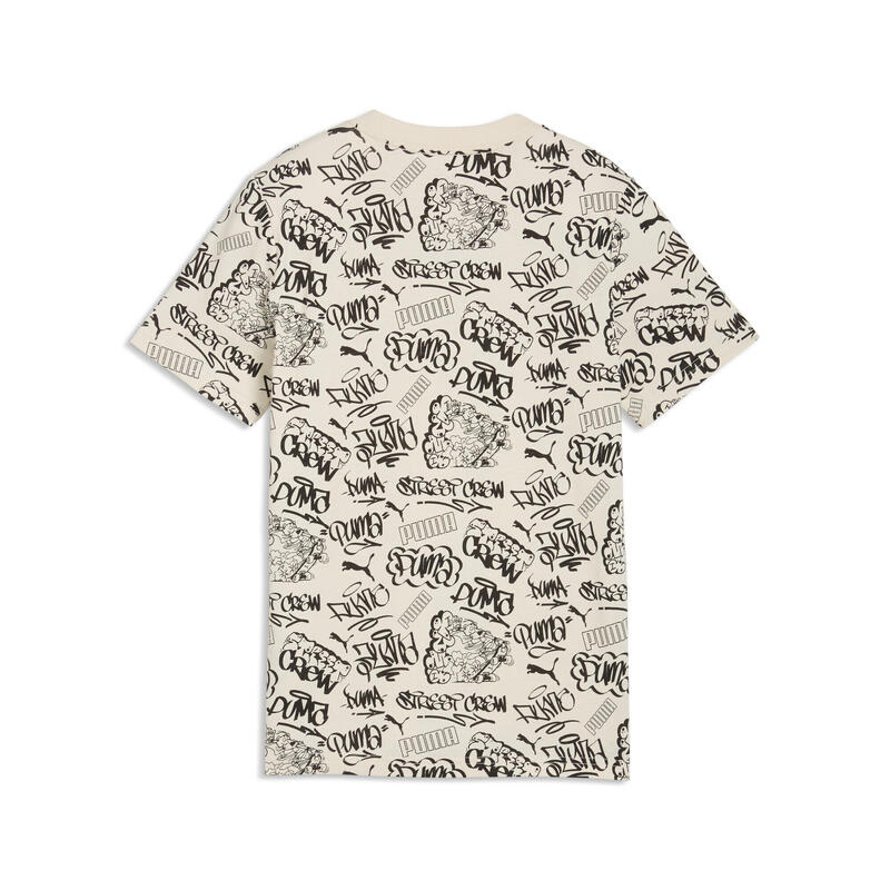 Tricou copii imprimeu grafic Mid 90s, alb PUMA