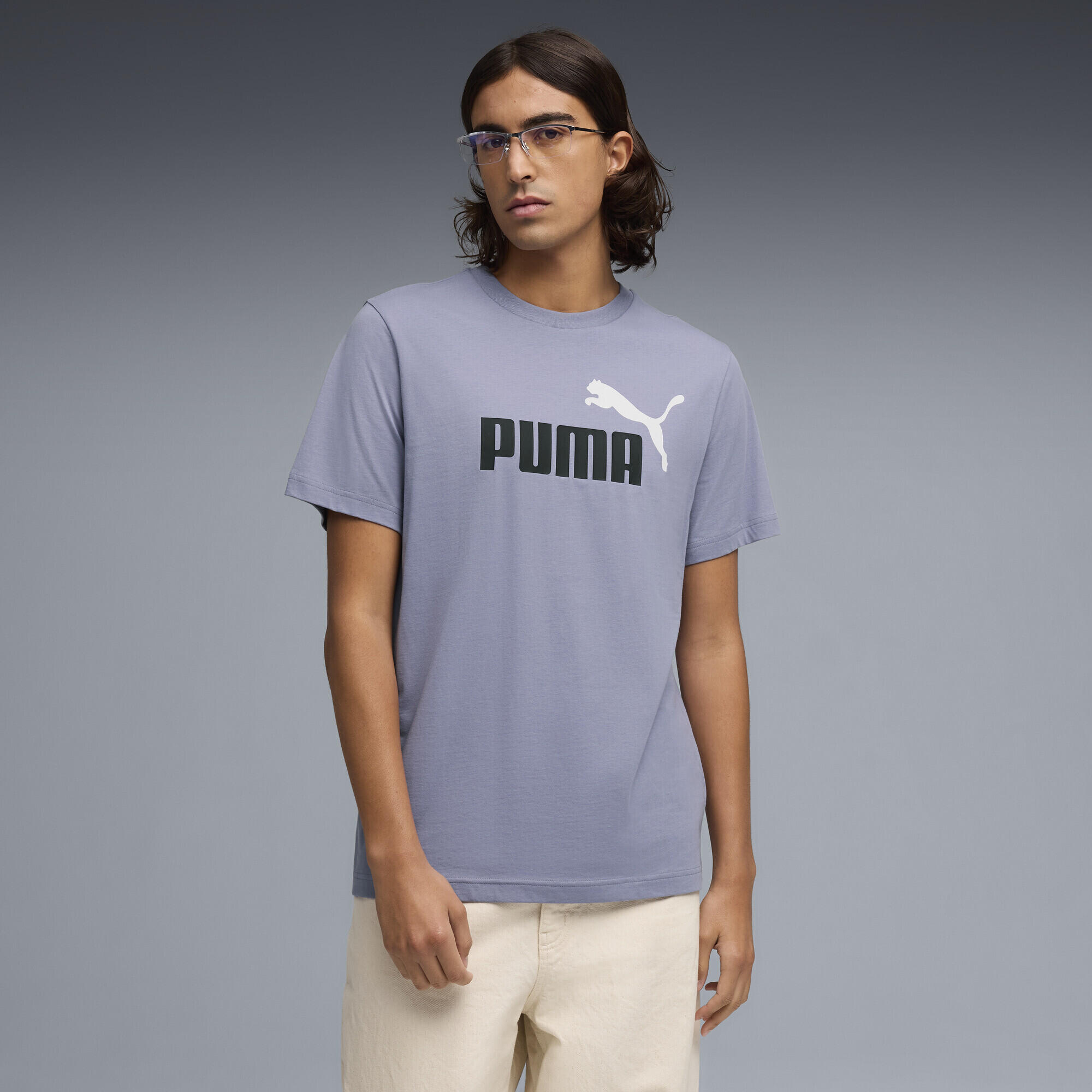T-shirt à logo N° 1 bicolore Essentials Homme PUMA 2/5