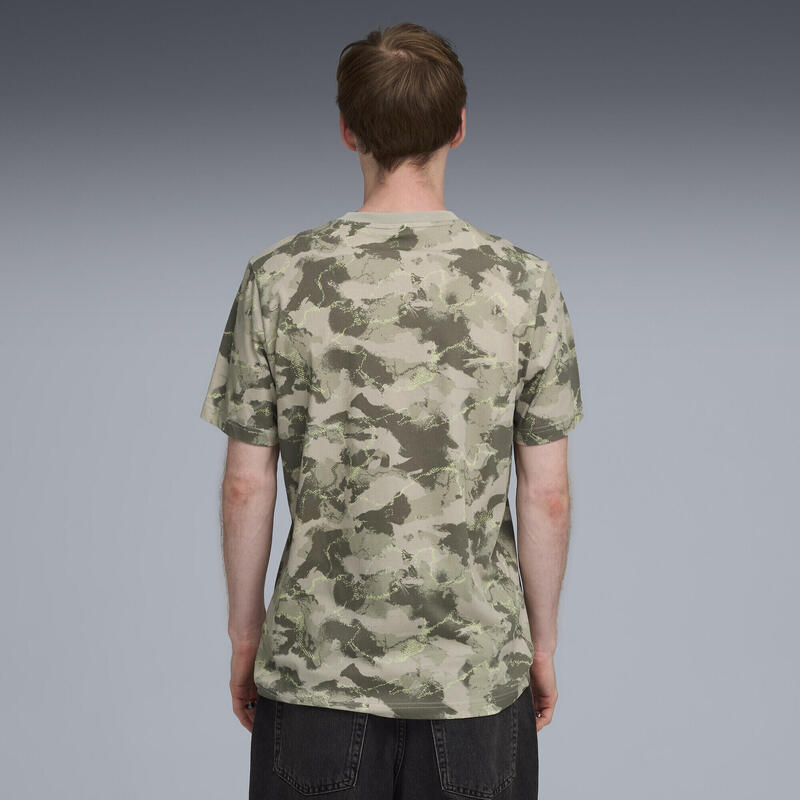 Tricou bărbați imprimeu camuflaj, negru PUMA