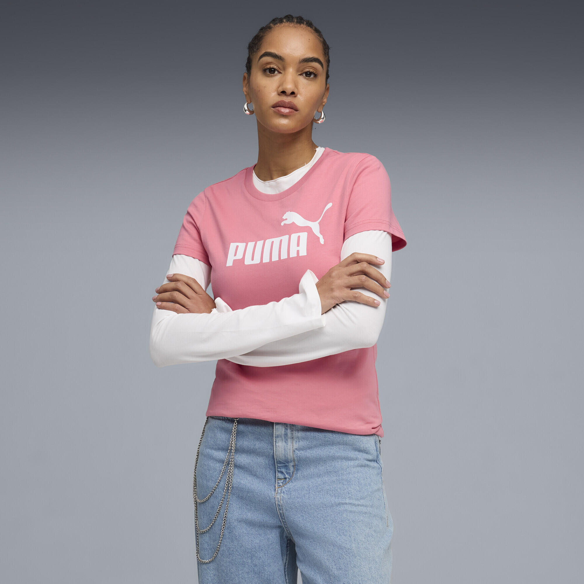 T-shirt con logo ESS N. 1 da donna PUMA 2/5