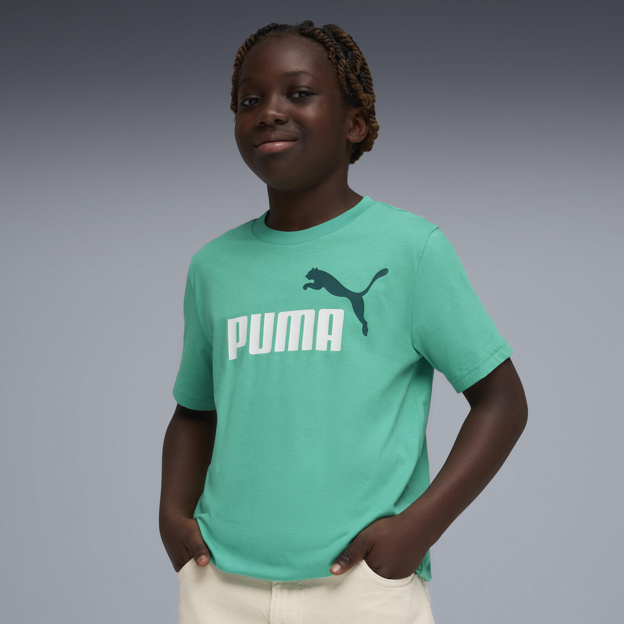 T-shirt con logo Essentials No. 1 colorato per ragazzi PUMA 2/5