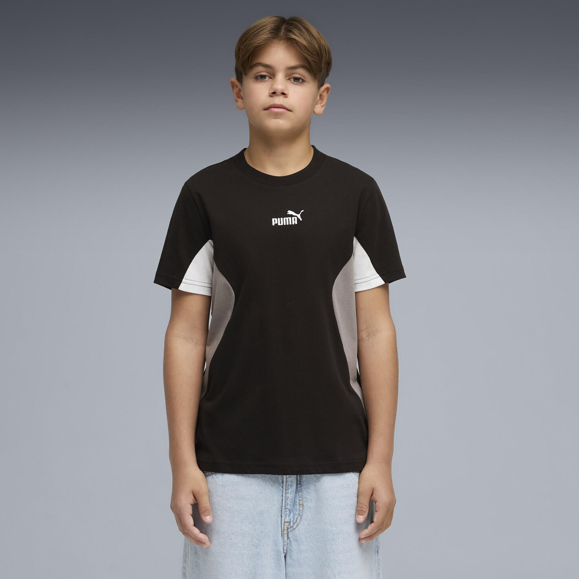 T-shirt infantil manga curta Essentials Block PUMA 2/5