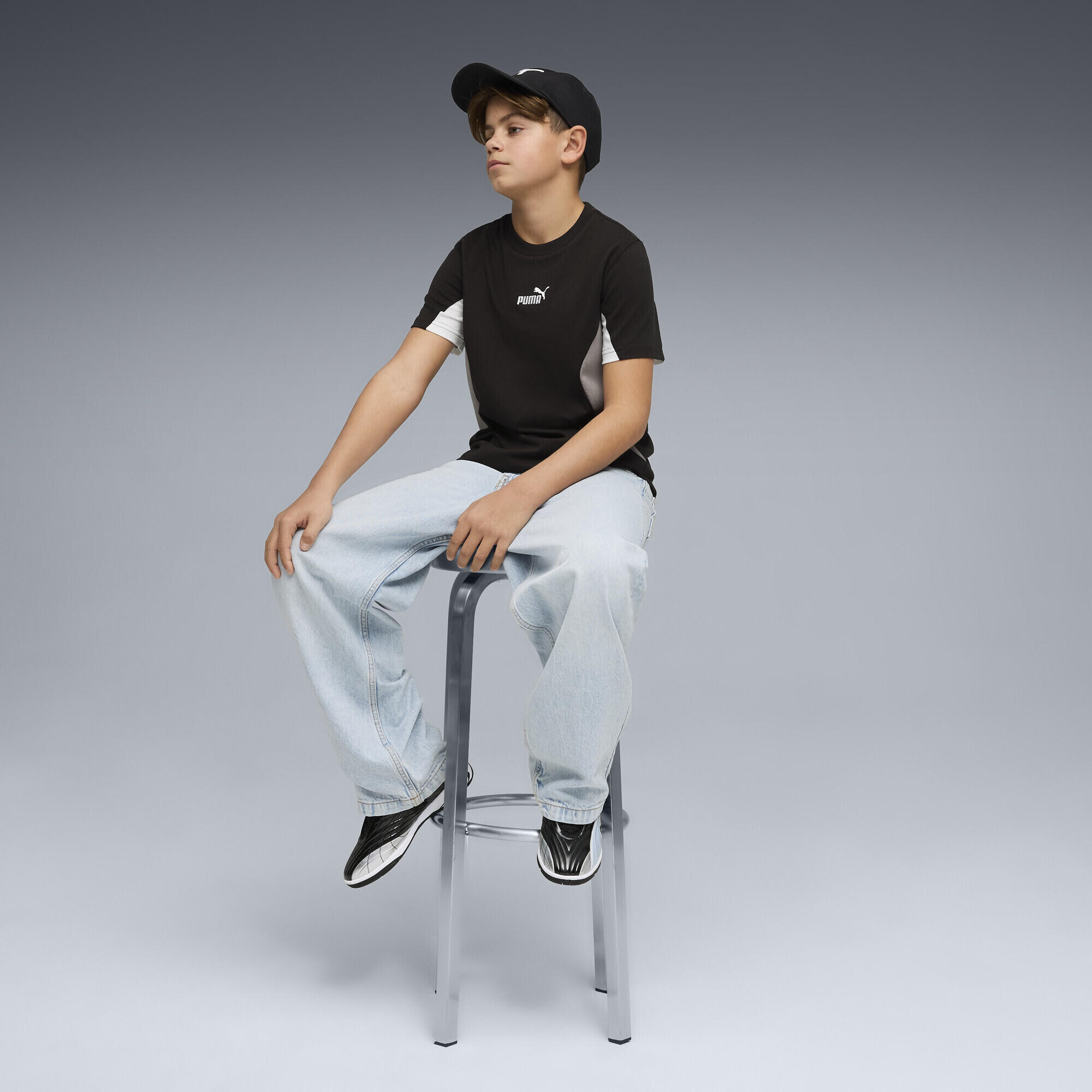 T-shirt infantil manga curta Essentials Block PUMA 4/5