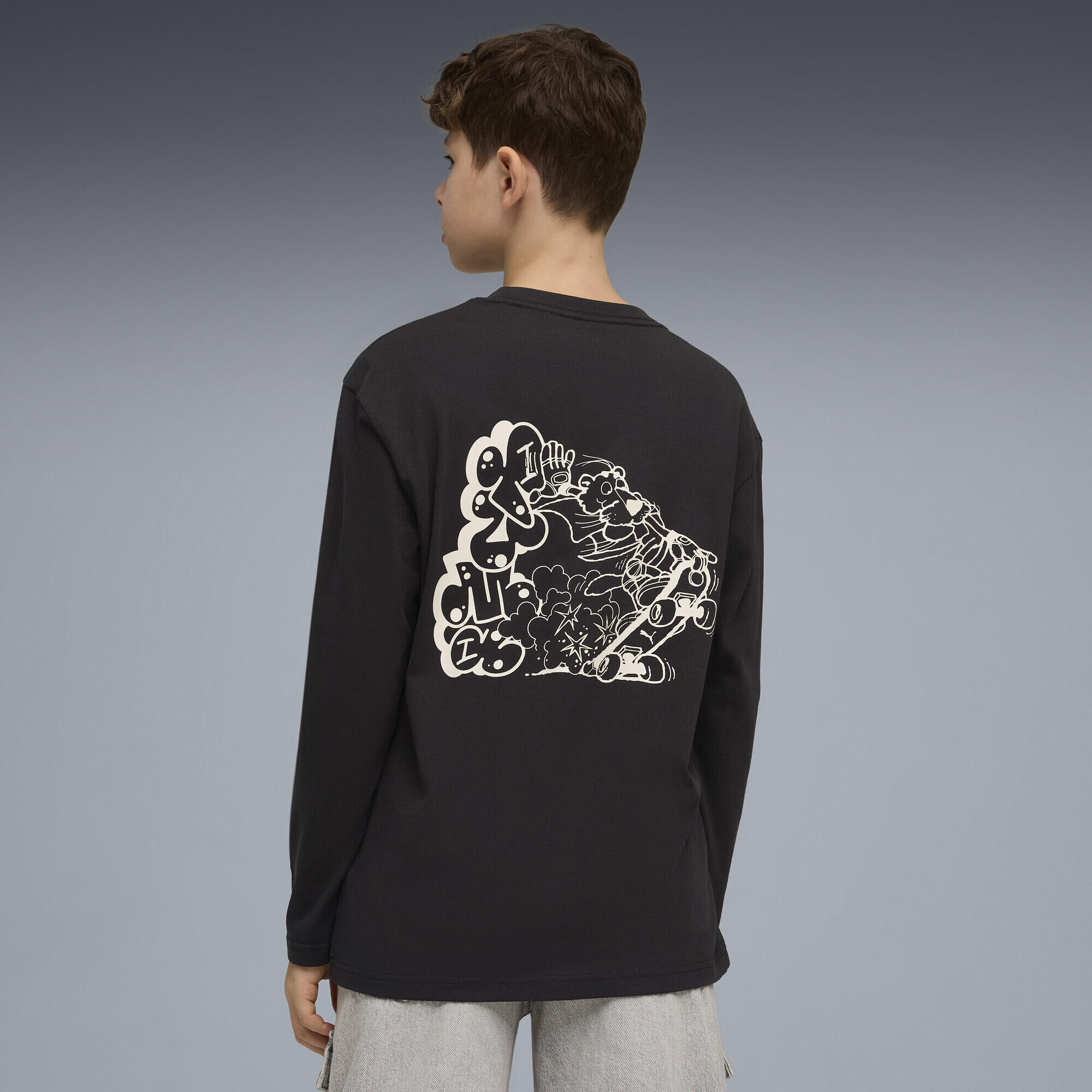 Camiseta de manga larga holgada MID 90s Niño PUMA 3/5
