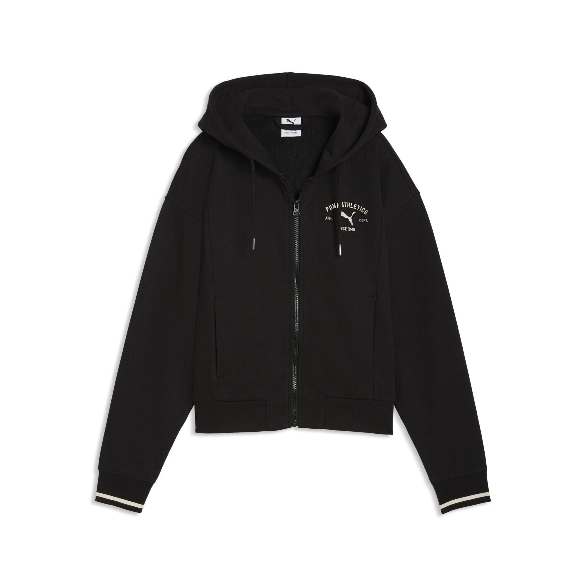 Puma - Veste Zippée À Capuche Puma Class Femme Puma - Pull - Noir - Decathlon