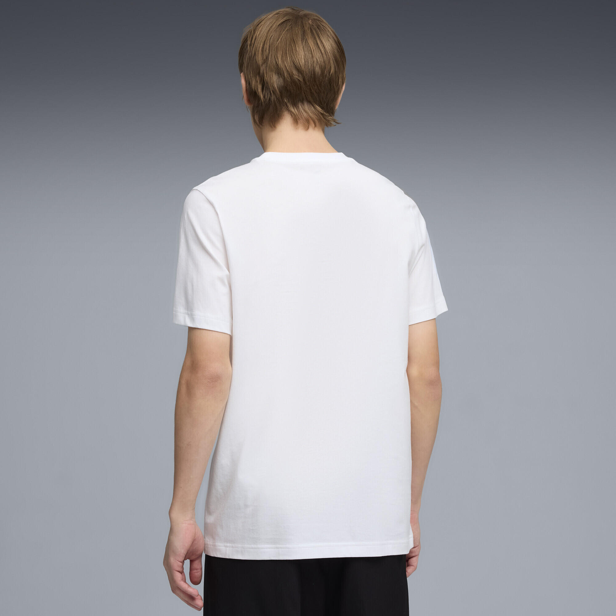 T-shirt con logo bicolore Essentials N. 1 da uomo PUMA 3/5