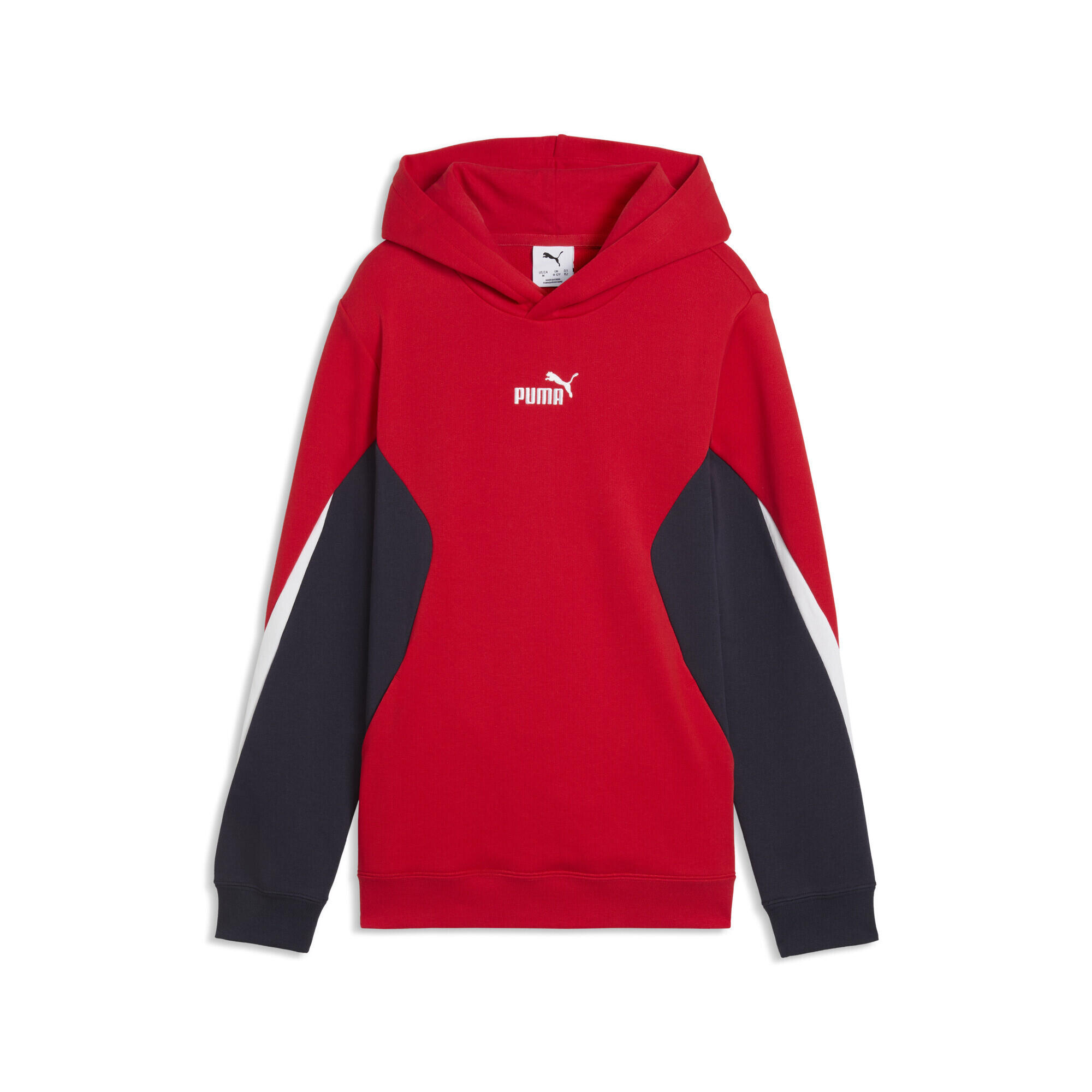 Puma - Sweat À Capuche Essentials Block Enfant Et Adolescent Puma - Pull - Bordeaux|rouge - Decathlon