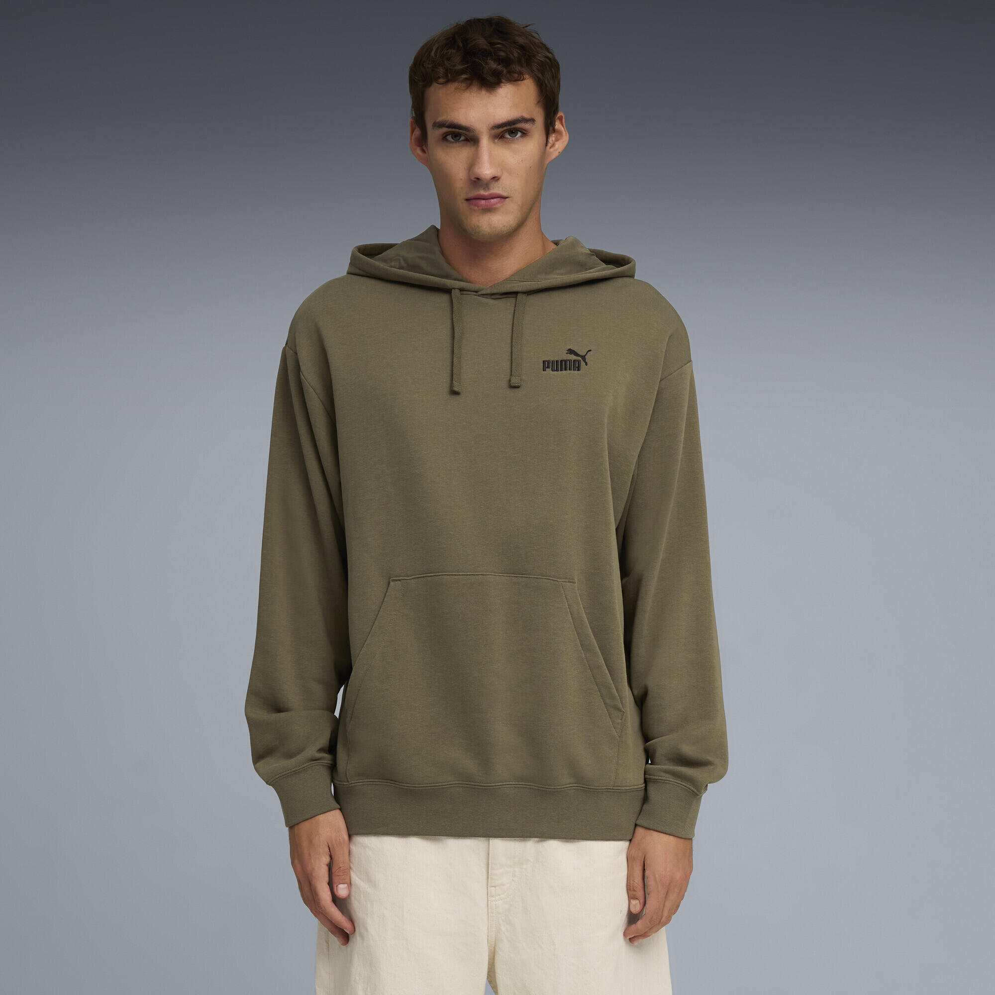 Felpa con cappuccio con logo Essentials N.1 dal taglio morbido da uomo PUMA 2/5