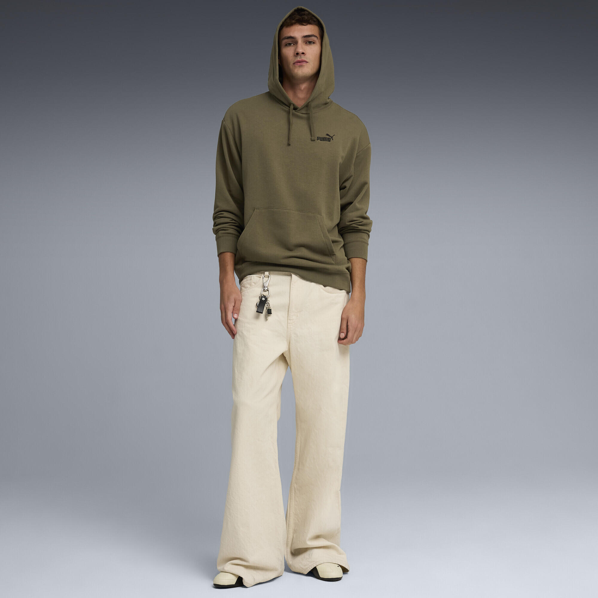 Felpa con cappuccio con logo Essentials N.1 dal taglio morbido da uomo PUMA 4/5
