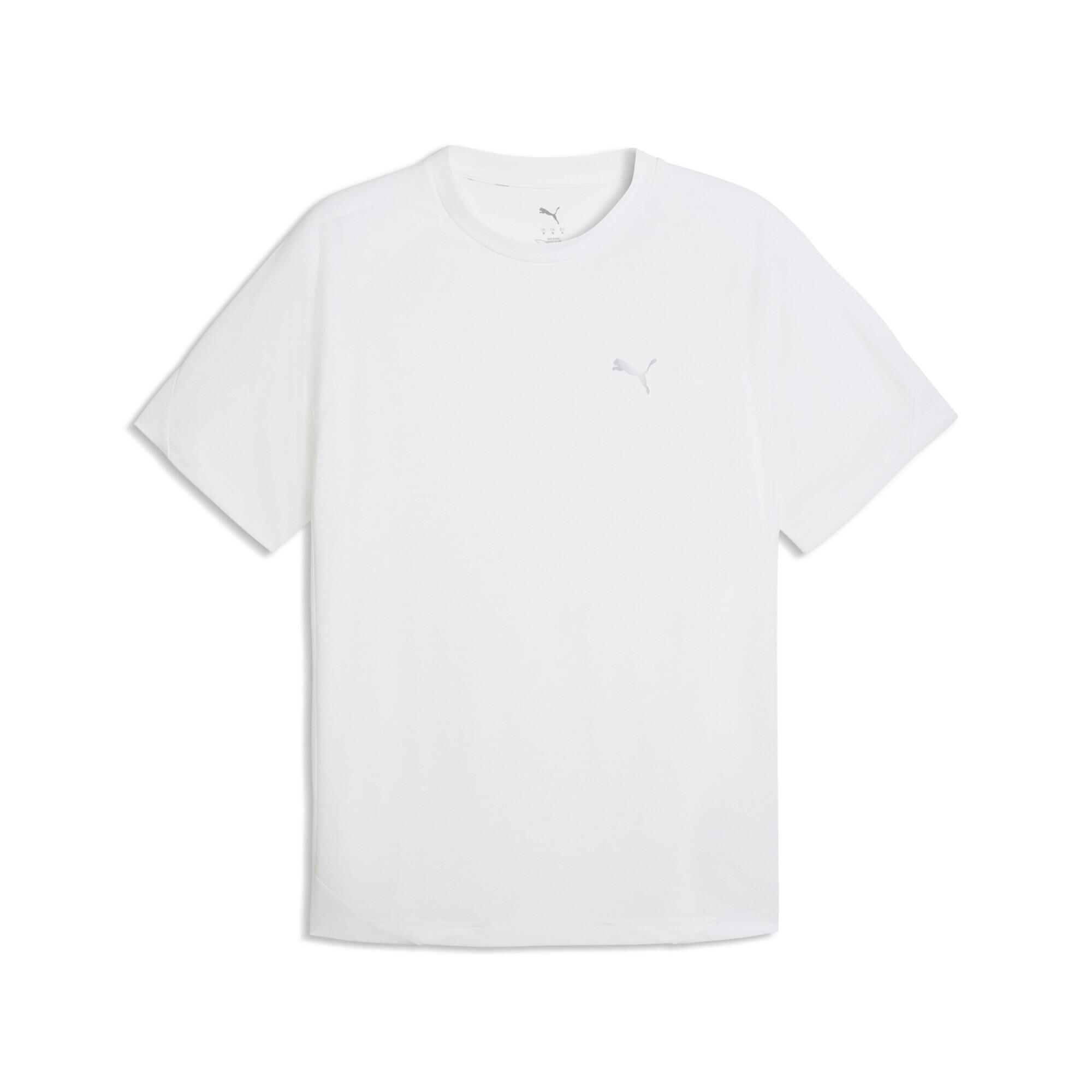 Tricou bărbați croială regulară Evostripe, alb PUMA