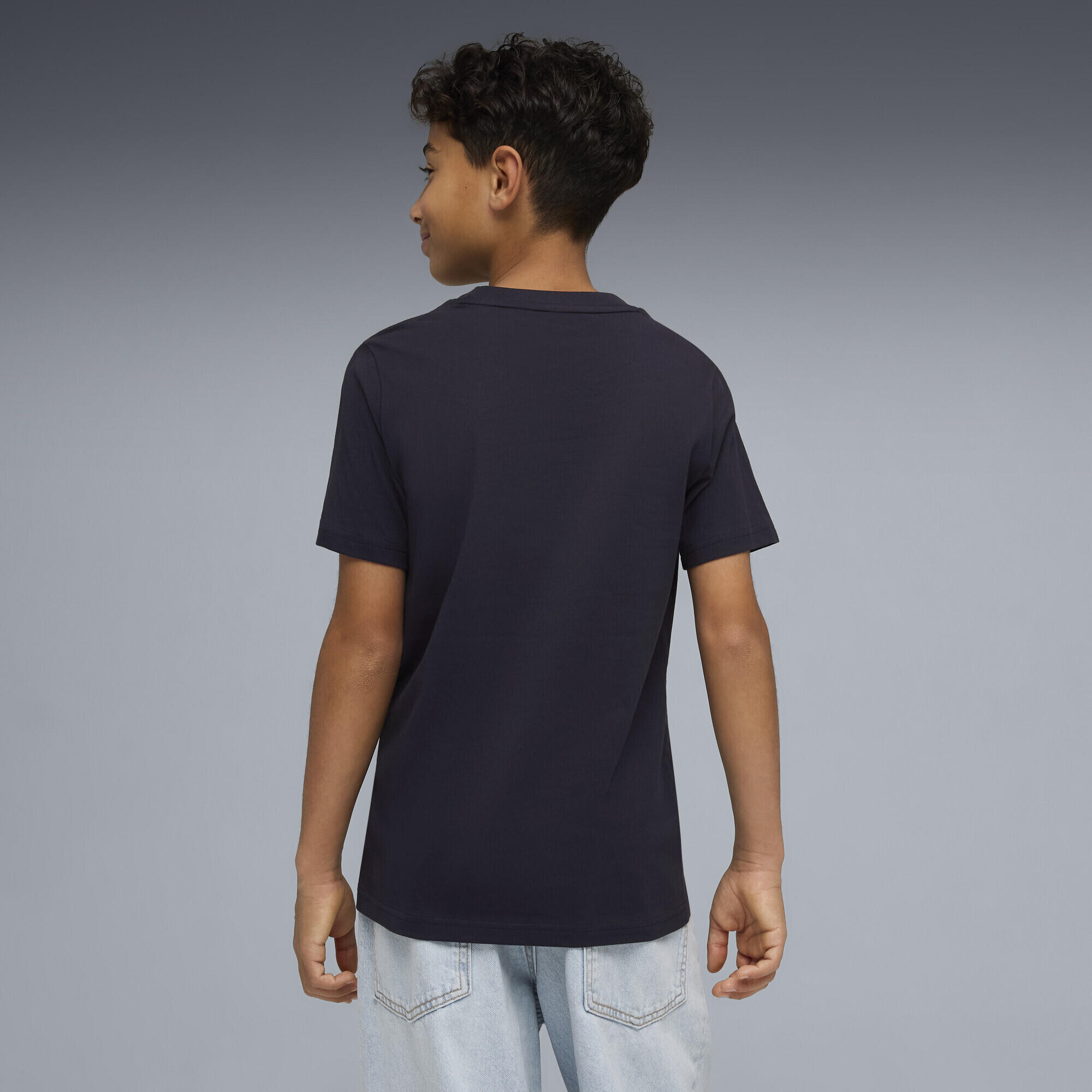 T-shirt con logo Essentials No. 1 colorato per ragazzi PUMA 3/5