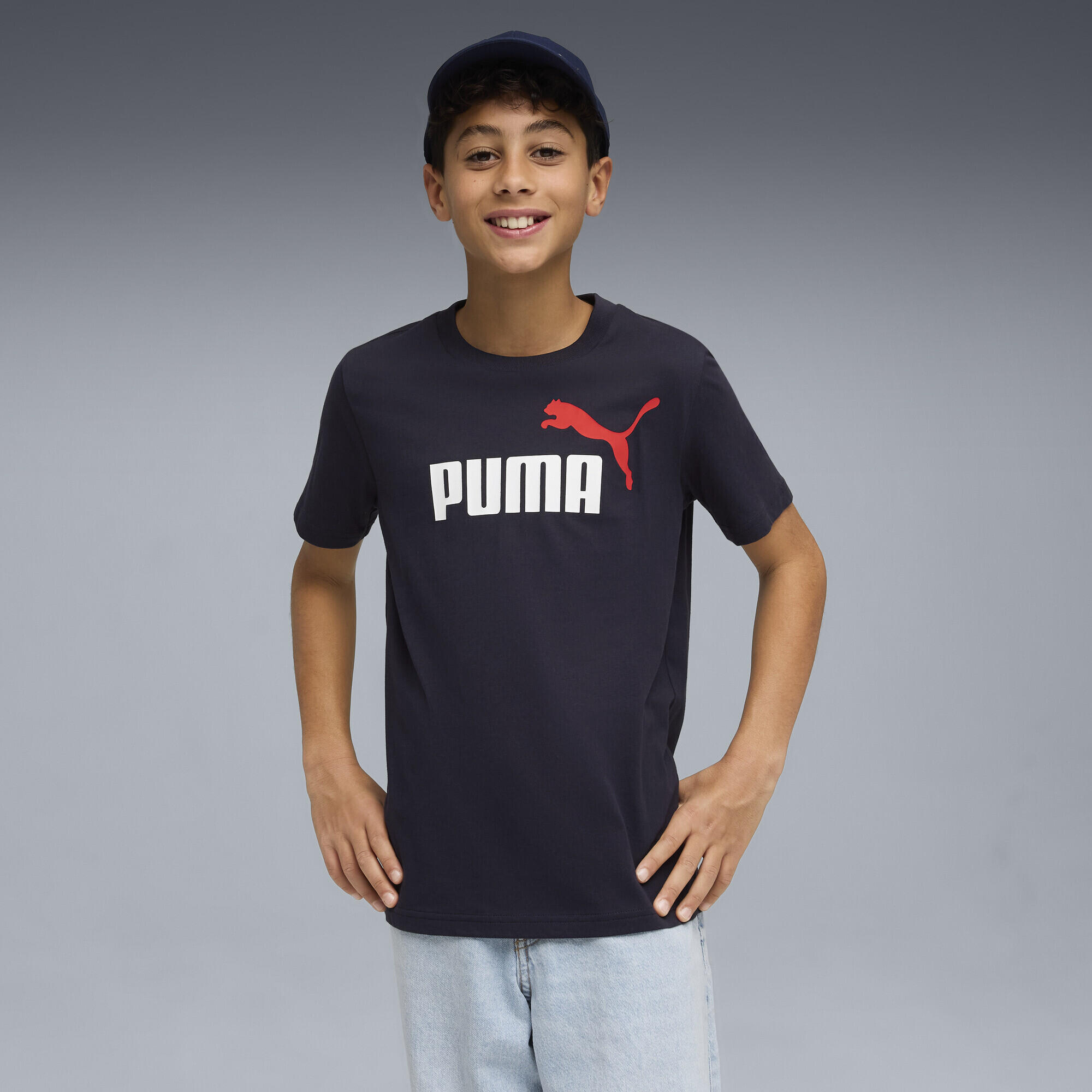 T-shirt con logo Essentials No. 1 colorato per ragazzi PUMA 2/5