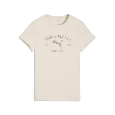 Puma class t-shirt met print voor dames puma