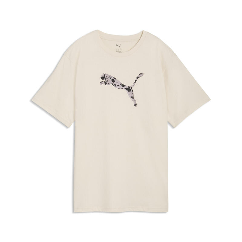 Tricou femei croială lejeră, Essentials Graphics Animal, albastru deschis PUMA