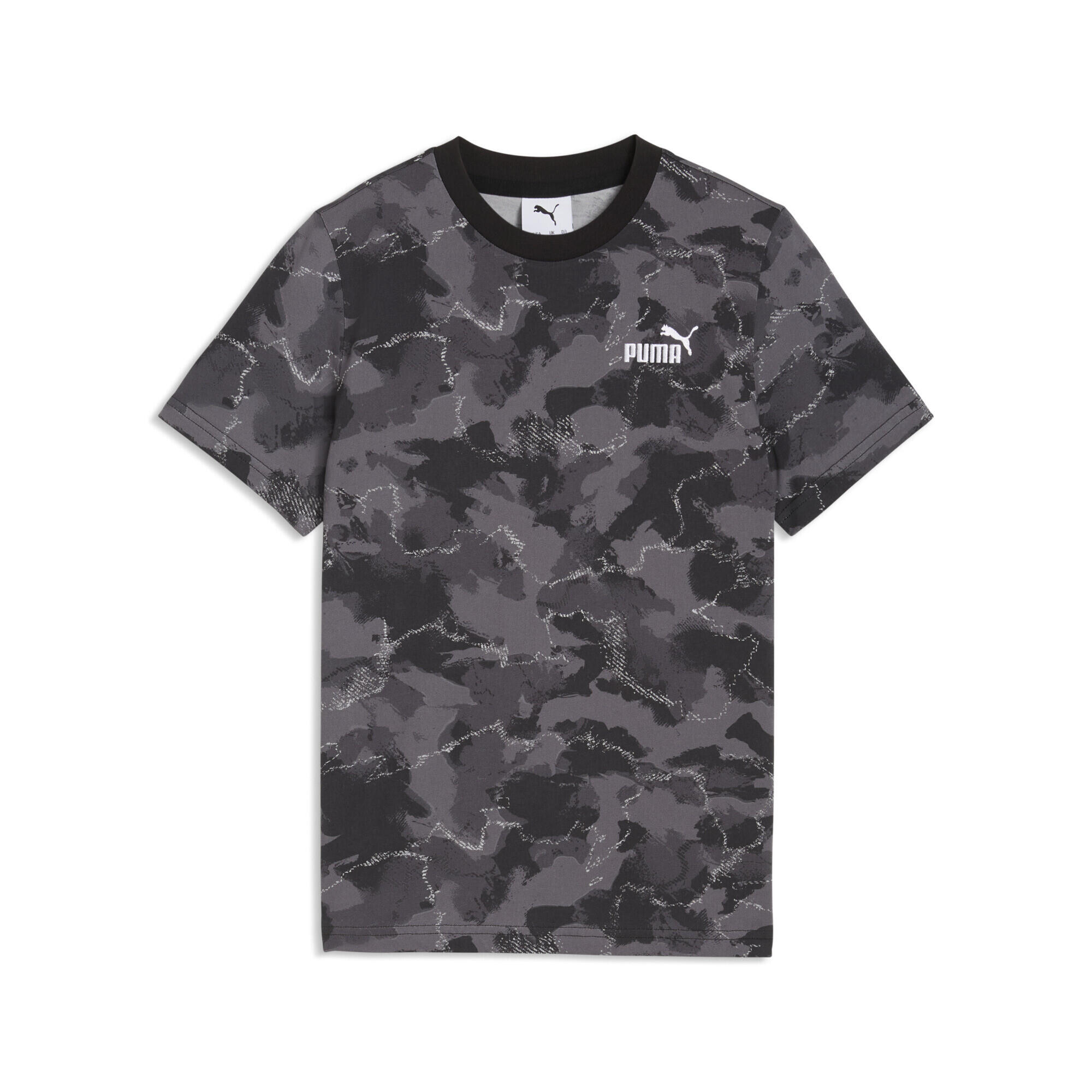PUMA Dětské tričko maskáčový potisk Essentials PUMA