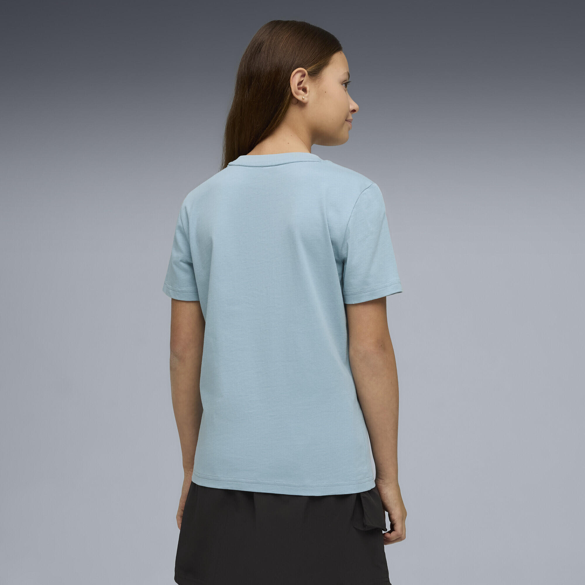 T-shirt infantil algodão estampa Ess No. 1 Logo PUMA 3/5