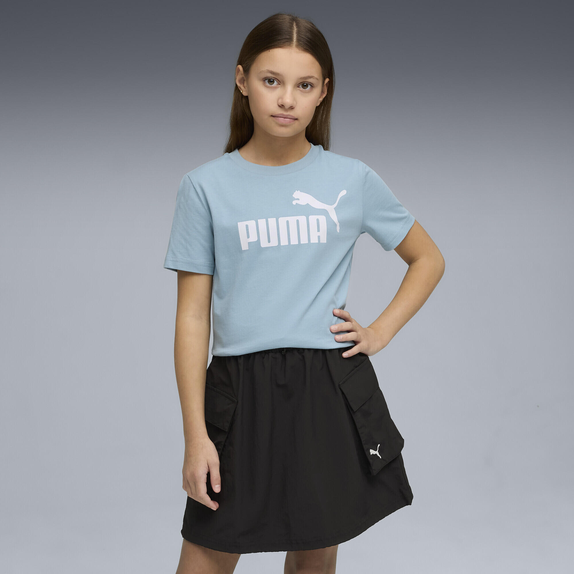T-shirt infantil algodão estampa Ess No. 1 Logo PUMA 2/5