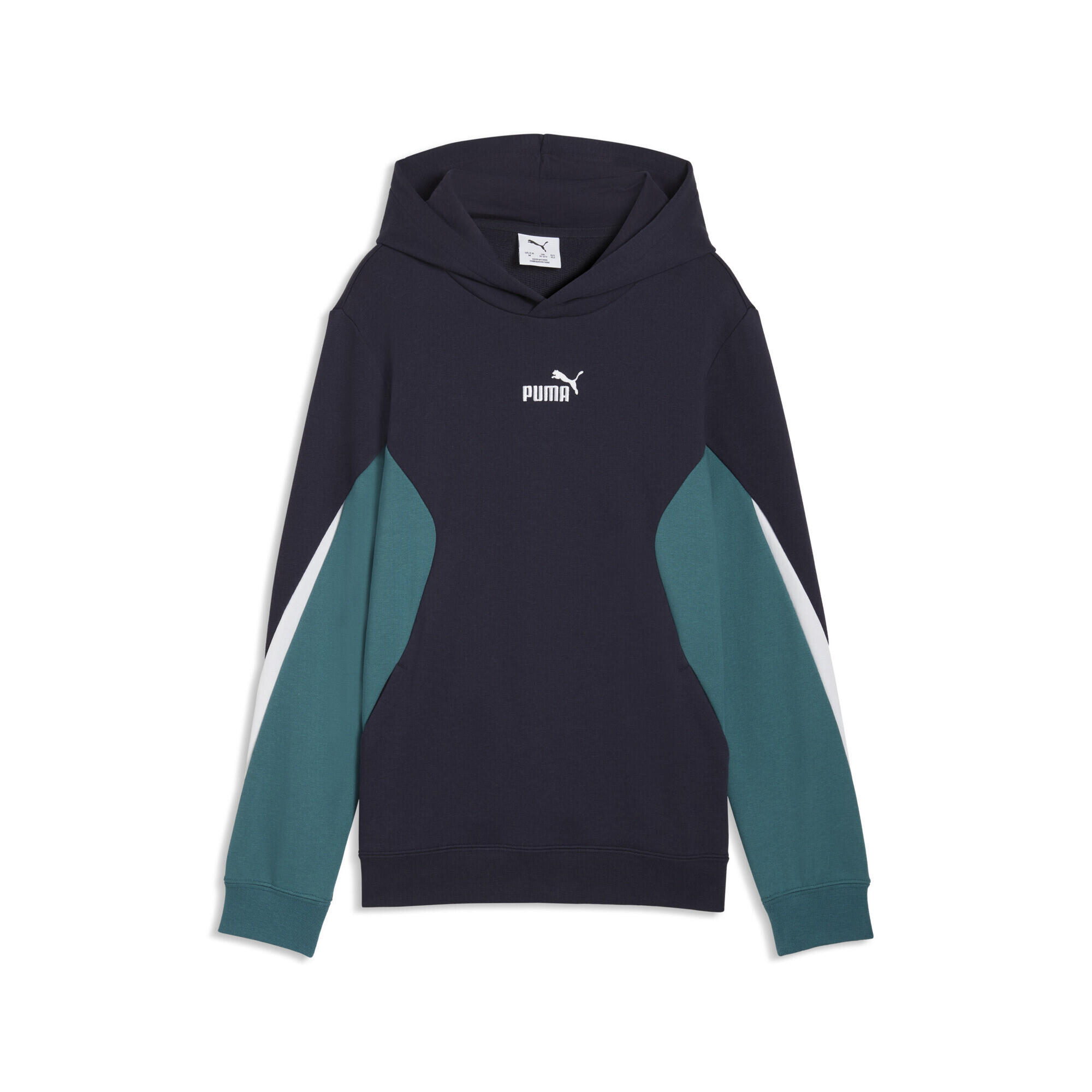 Pulover copii cu glugă, Essentials Block, negru PUMA