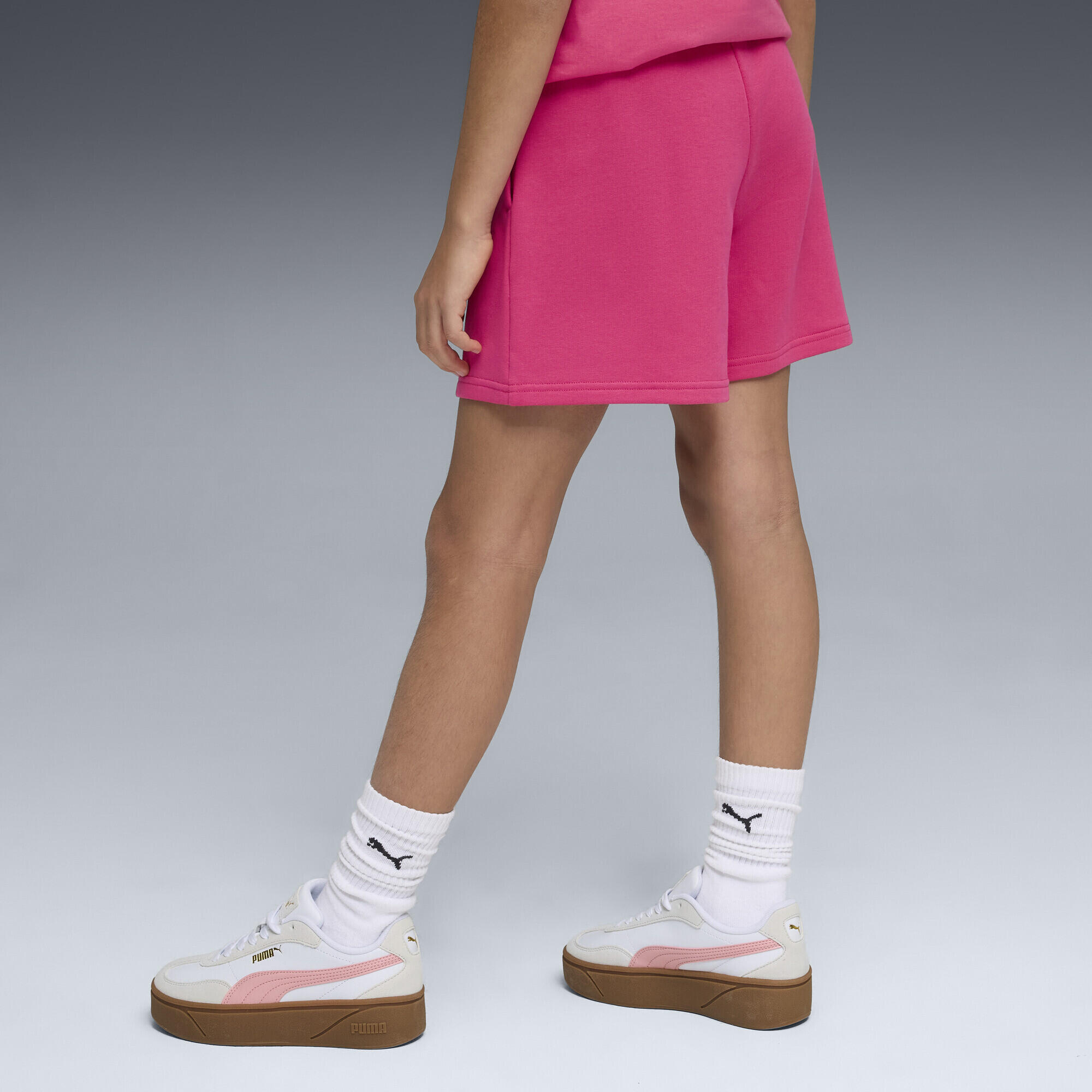 Essentials High-Waist Shorts Mädchen PUMA 3/5