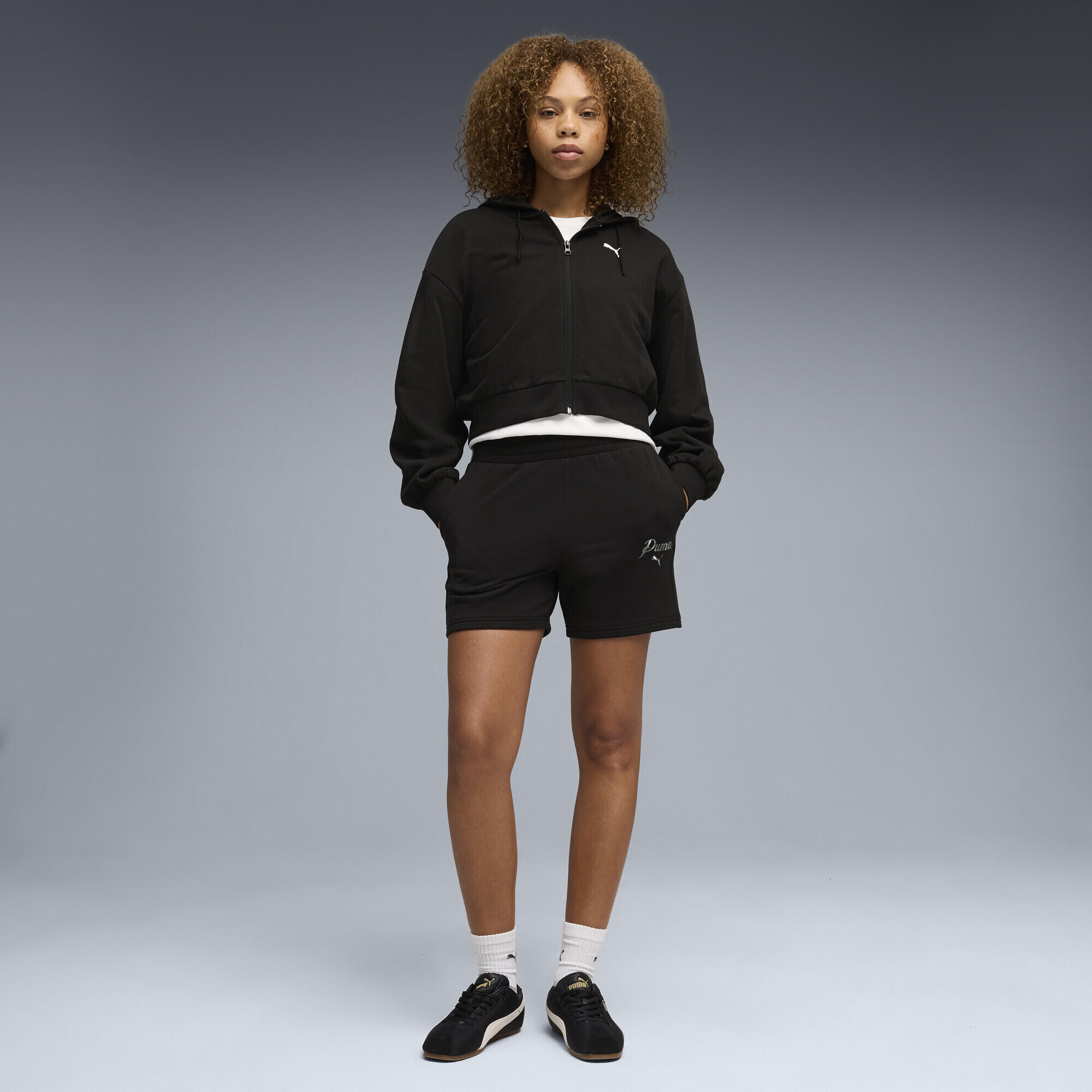 Essentials Script High-Waist 5" Shorts Damen PUMA 4/5