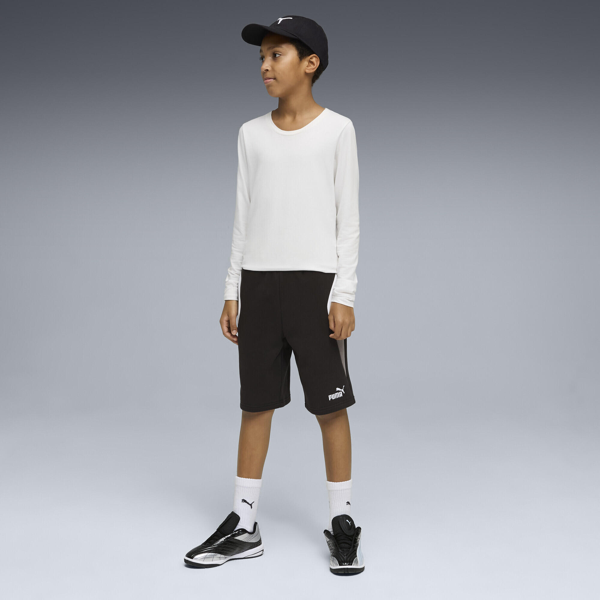 Calções infantil cintura elástica Essentials Block PUMA 4/5
