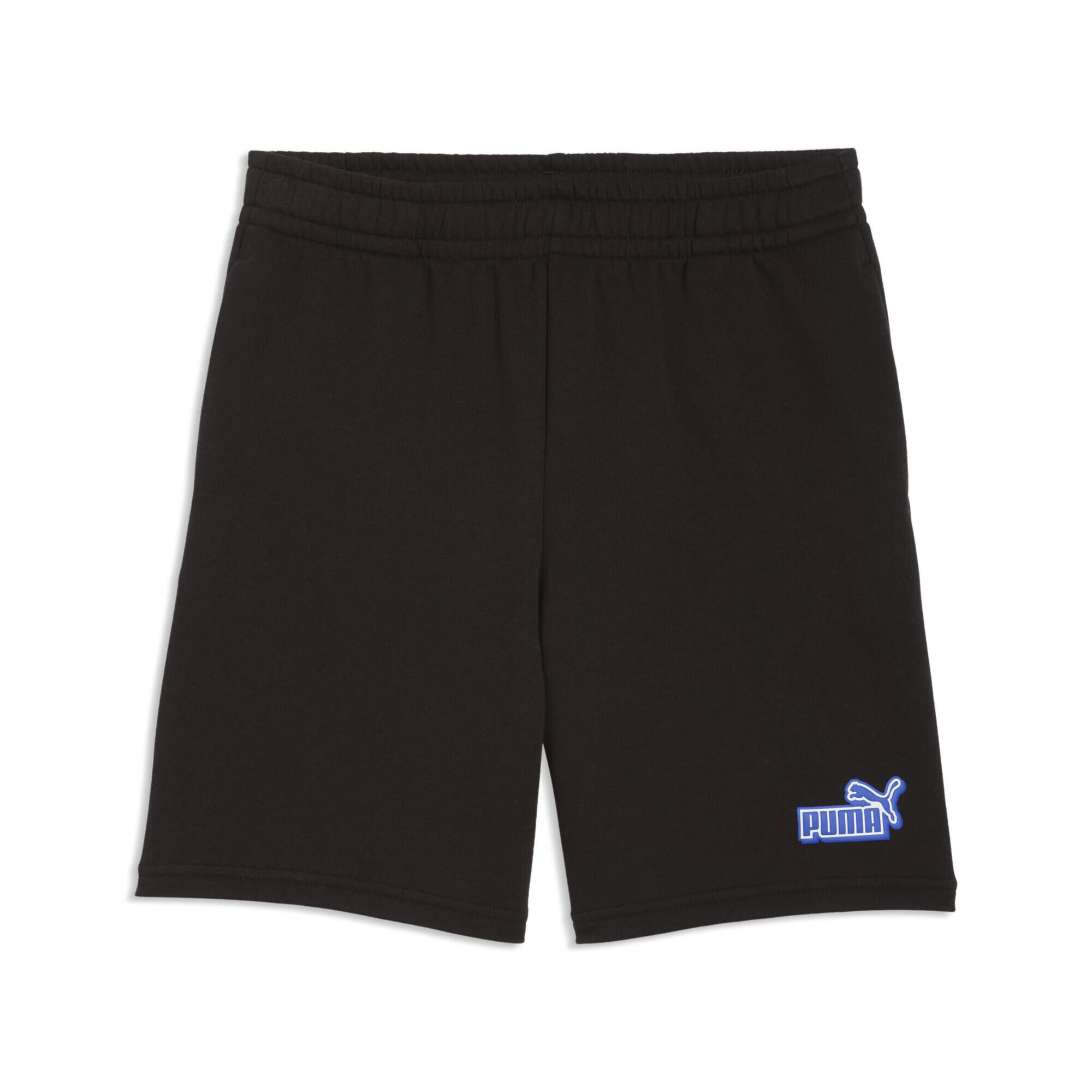 Șort copii talie elastică Essentials Logo Lab Relaxed, gri deschis PUMA