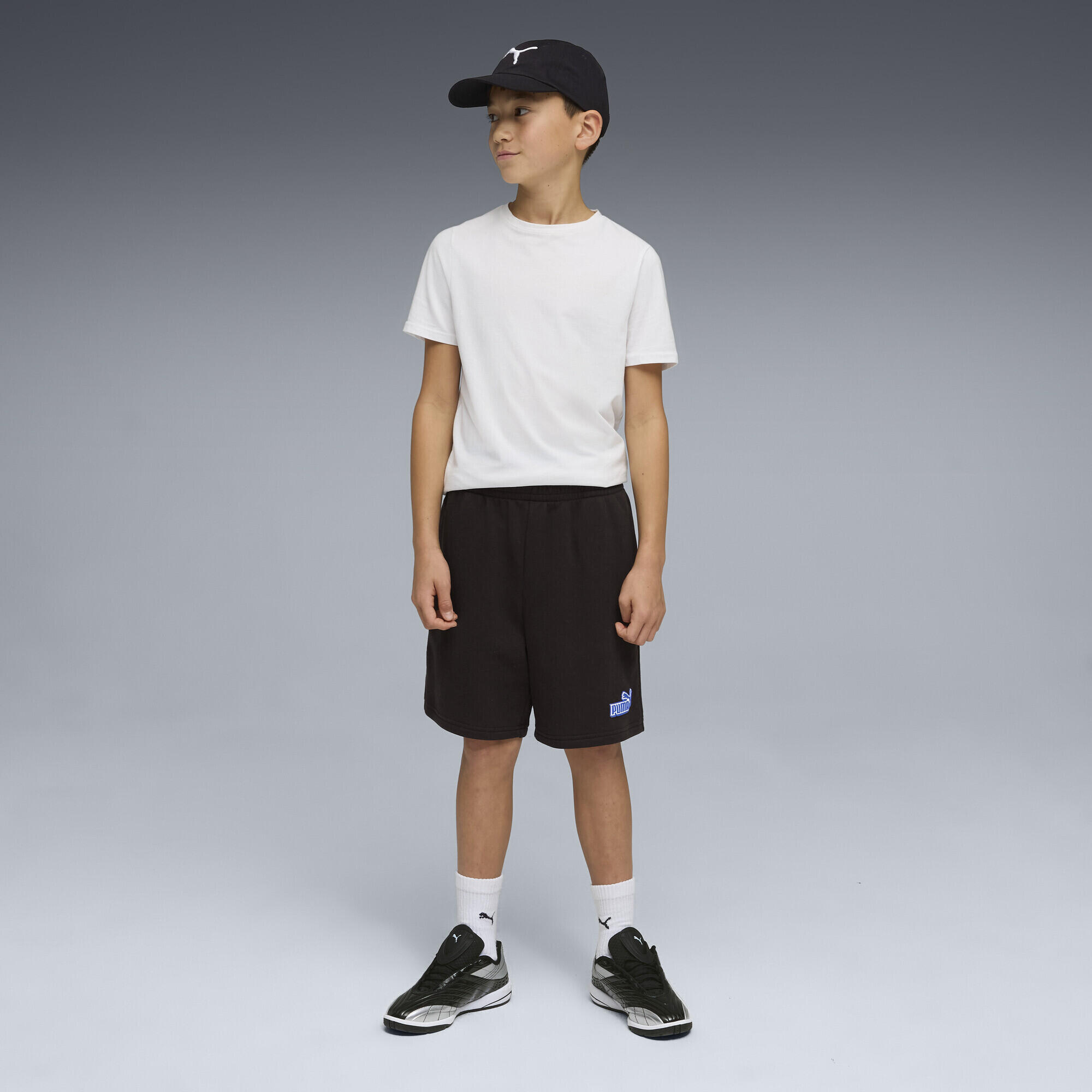 Shorts con logo Essentials Lab dal taglio morbido per ragazzi PUMA 4/5