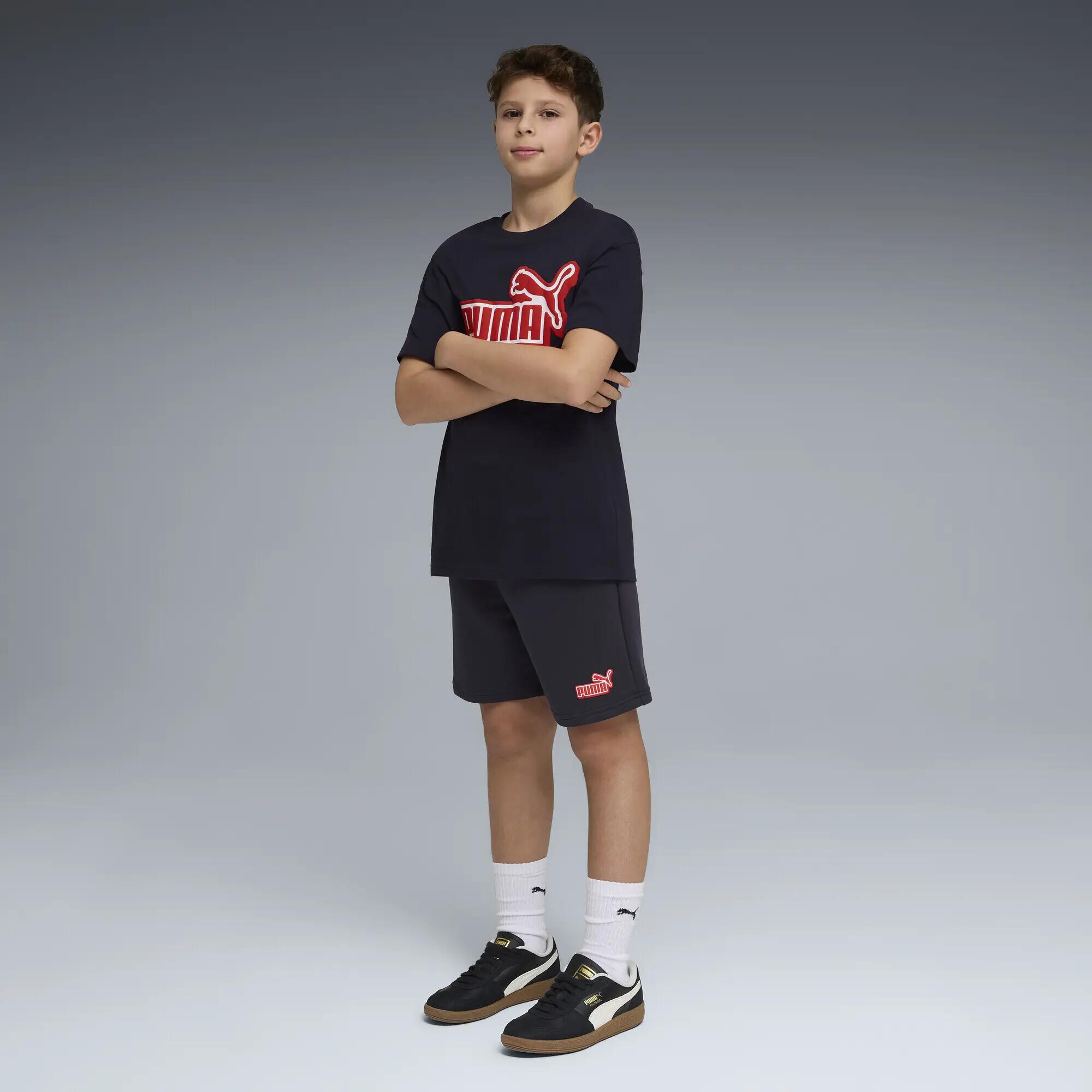 Shorts con logo Essentials Lab dal taglio morbido per ragazzi PUMA 4/5