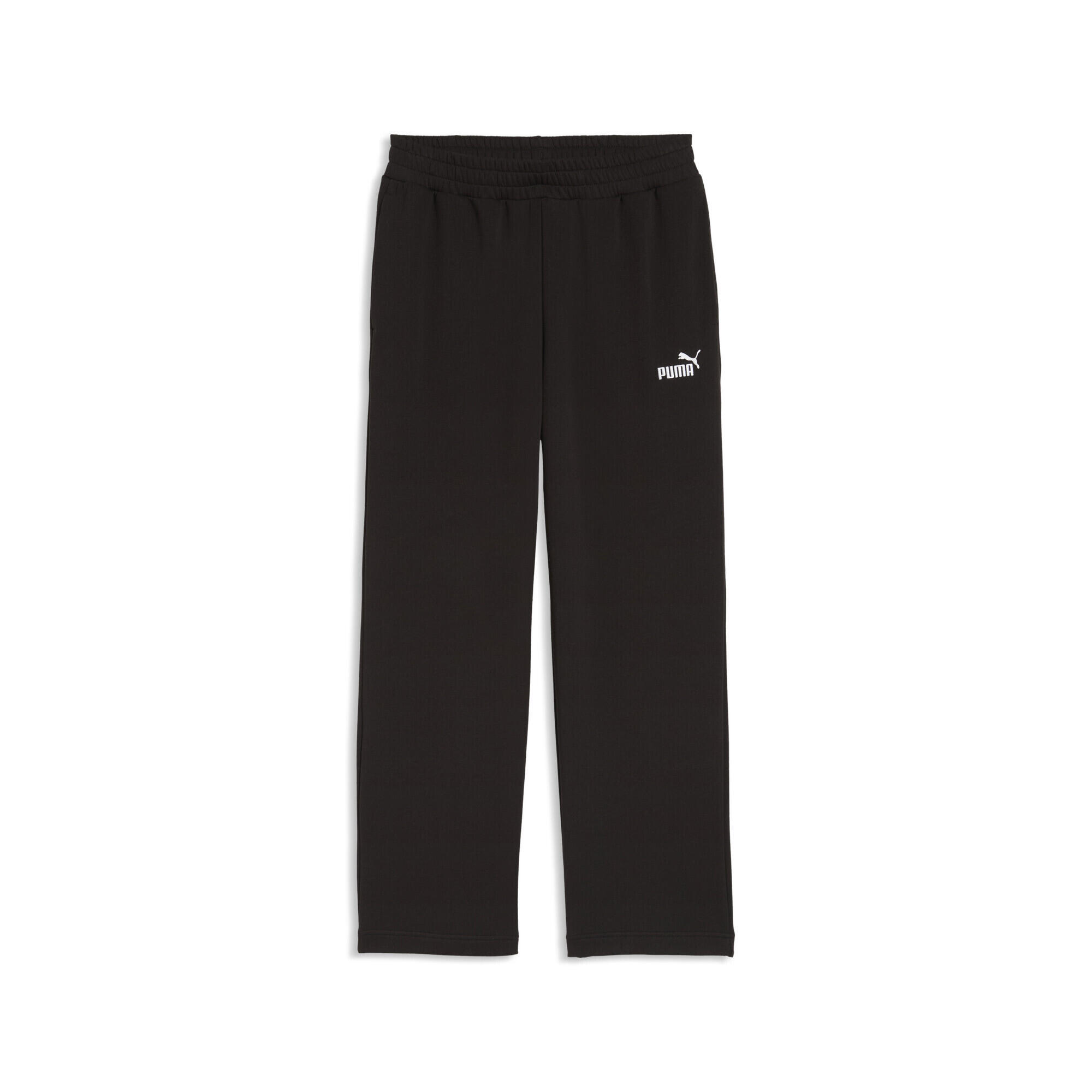 Pantalon bărbați croială lejeră, Essentials No.1 Logo Relaxed, negru PUMA