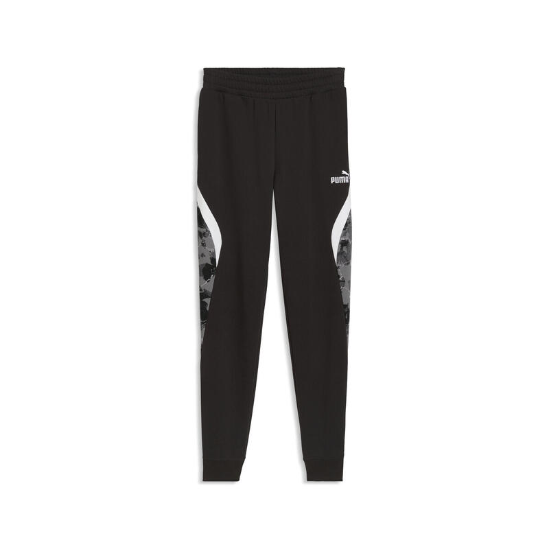 Pantalon bărbați camuflaj, talie elastică, bej PUMA