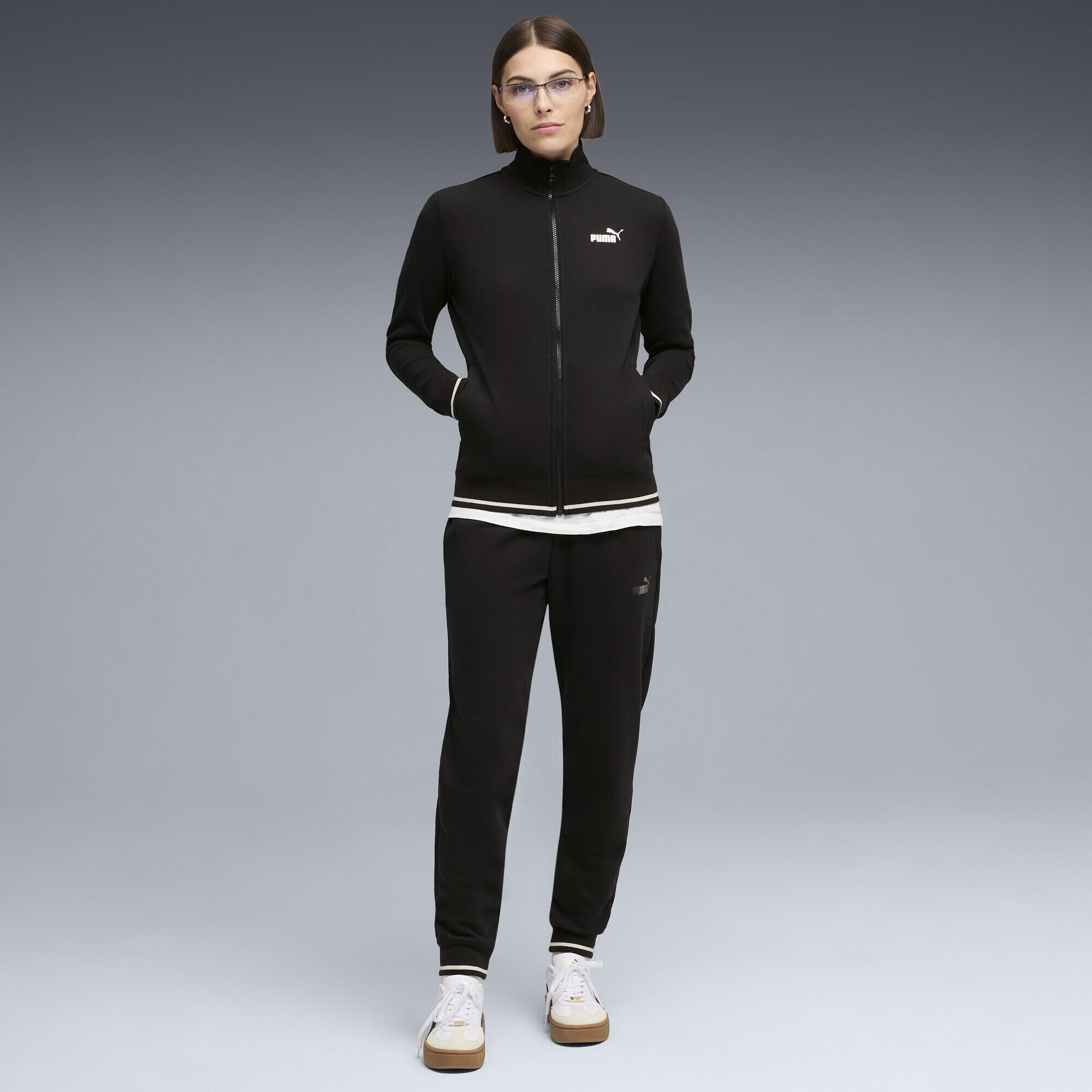Survêtement zippé à logo métallisé Femme PUMA 2/5