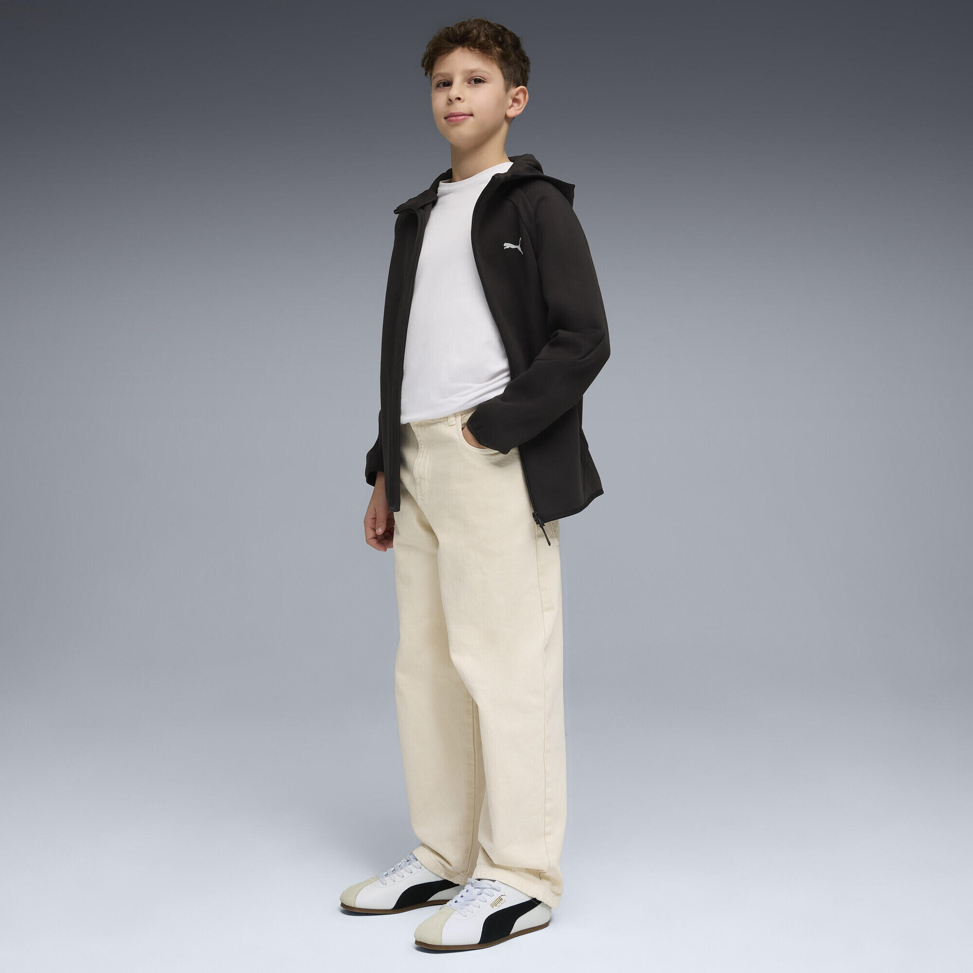 Felpa con cappuccio e zip integrale Evostripe da ragazzo PUMA 4/5