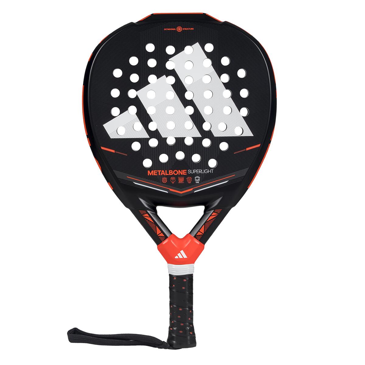 Adidas - Raquette De Padel Adidas Metalbone Carbon Ctrl 3.4 - Raquette De Padel - Blanc|noir|rouge - No Size - Decathlon