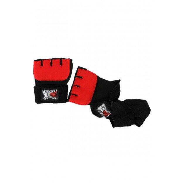 Budo-fight - Sous-gants De Boxe Gel Warrior - Mitaines Sous Gants - Noir|rouge - Taille Unique - Decathlon