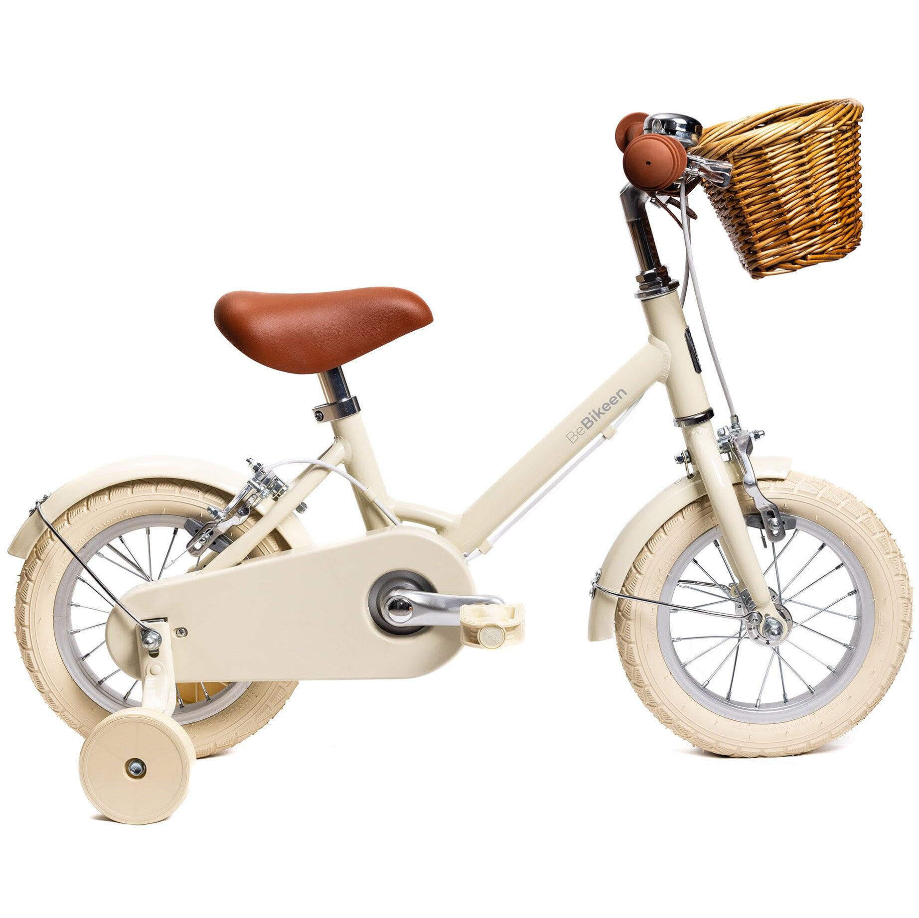 Bicicleta infantil 12 polegadas 2–4 anos em alumínio leve – Creme 3/8