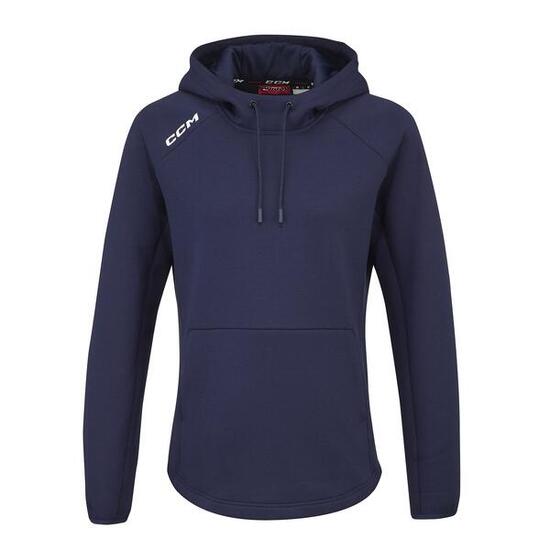 Felpa con cappuccio da donna CCM blu navy XL