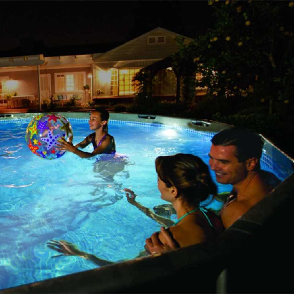 Luzes led magnética 5 cores para piscinas Intex 7/7