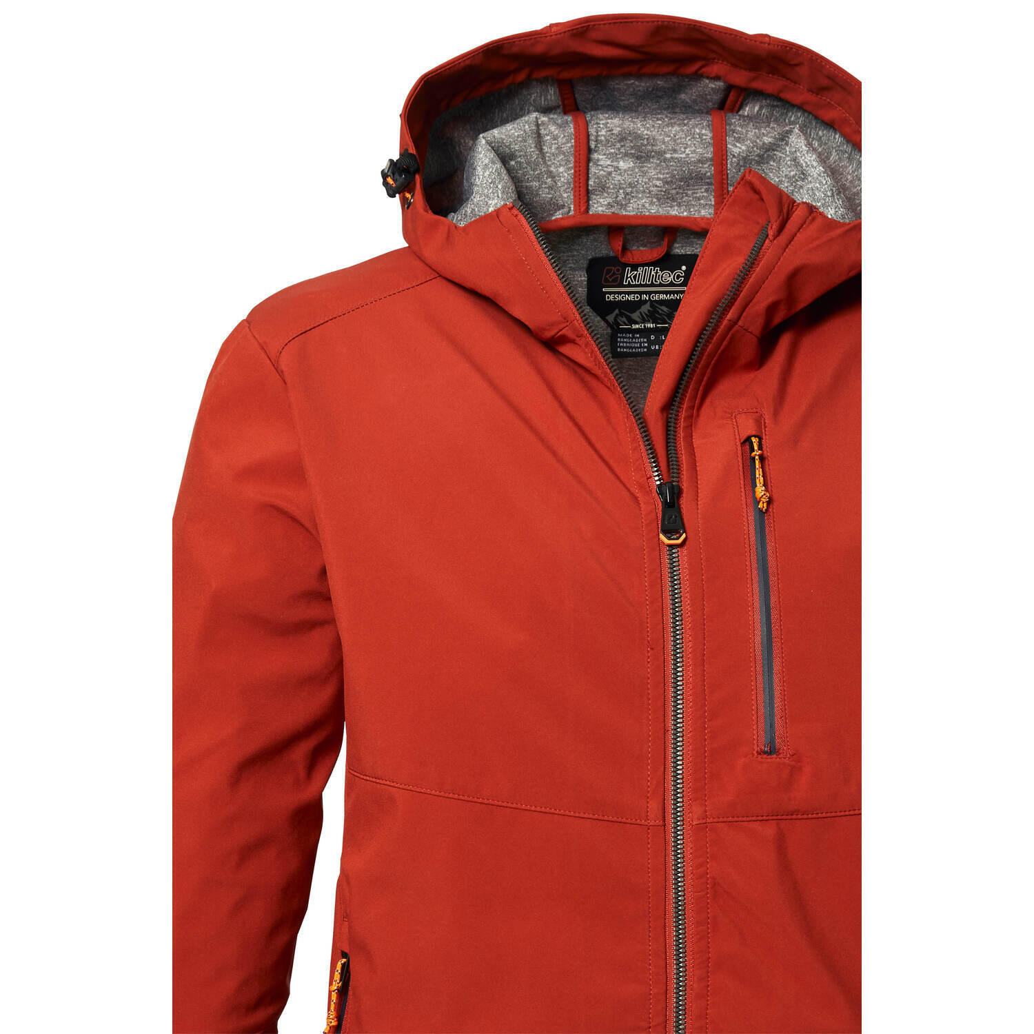 Killtec Softshelljacke Herren Wasserabweisend mit Kapuze leicht 4/7