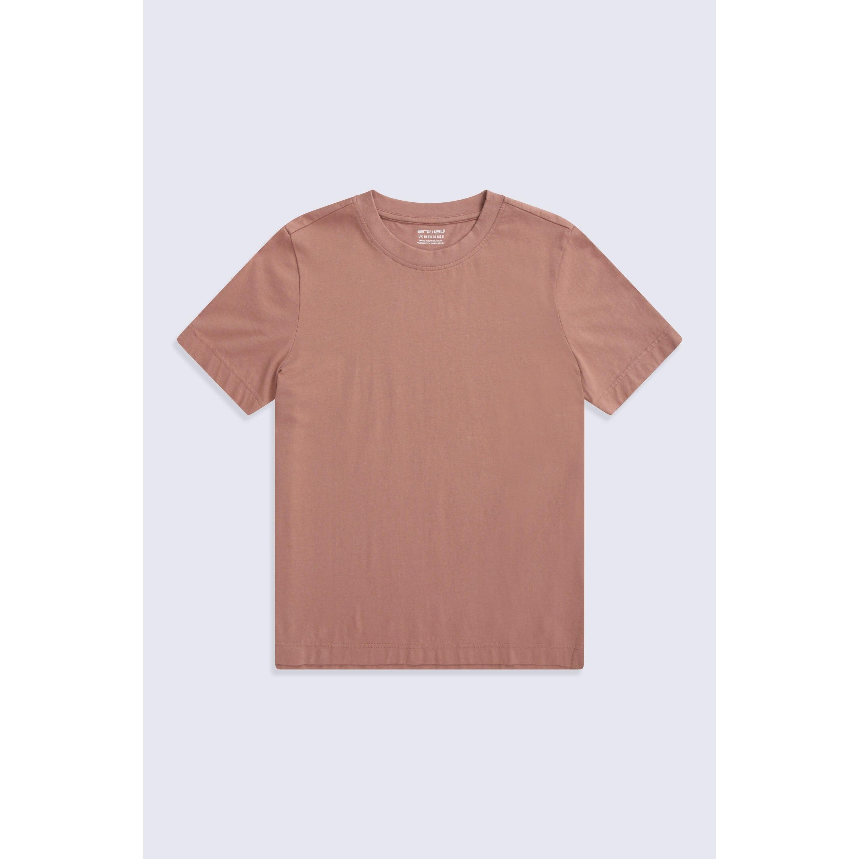 Animal Womens/Ladies Plain T-Shirt