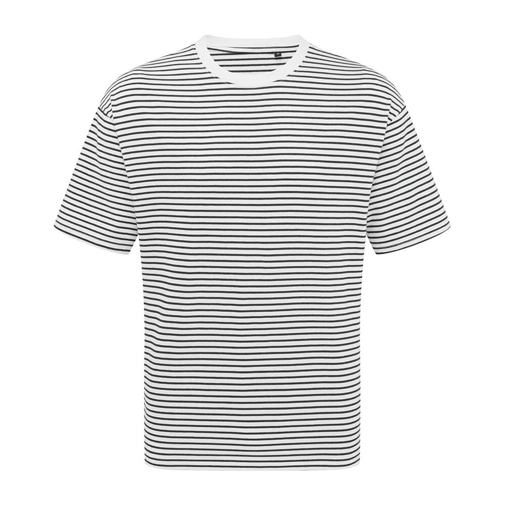 Premier Unisex Adult Utility 2.0 Contrast Striped Oversized T-Shirt