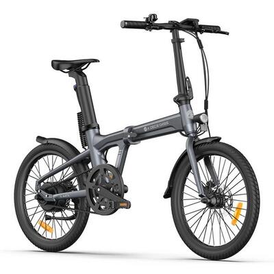 Ado air20 opvouwbare elektrische fiets, ebike riemaandrijving, 17.5kg, lcd, app