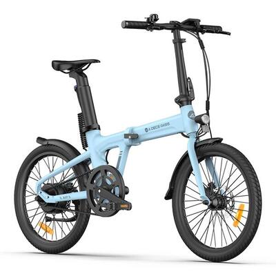 Ado air20 opvouwbare elektrische fiets, ebike riemaandrijving, 17.5kg, lcd, app