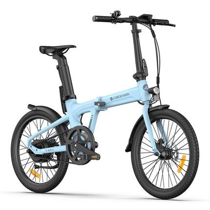 ADO Air20 Vélo électrique Pliable, EBike Entraînement par Courroie, 17.5kg, LCD