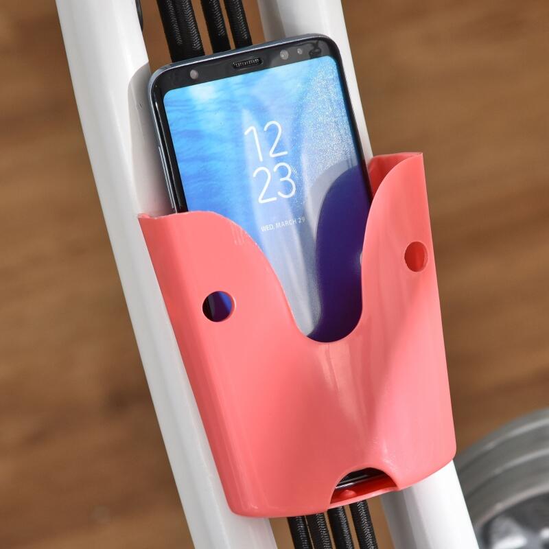 Bicicleta estática plegable HOMCOM, 8 niveles de resistencia magnética 4/5