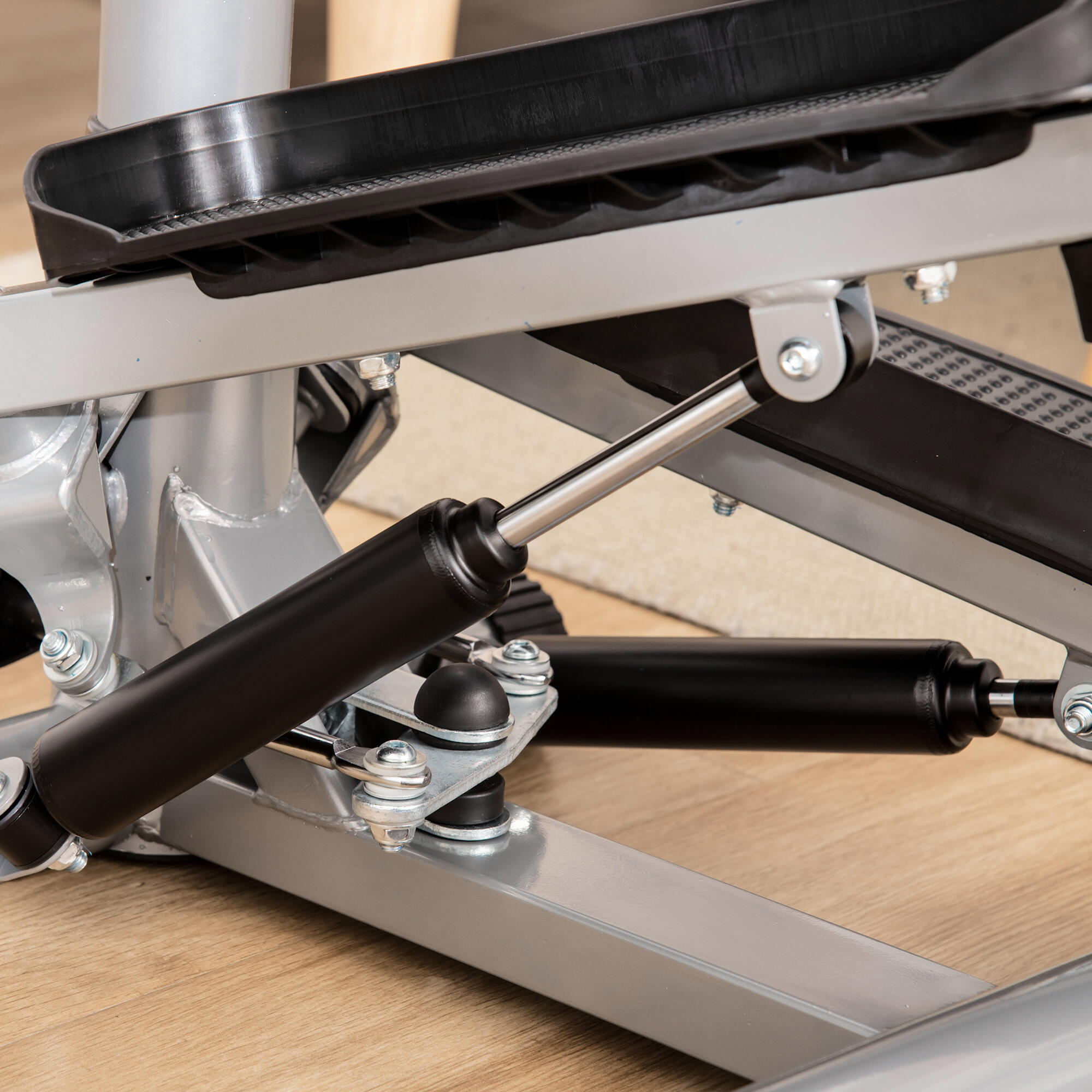 Stepper HOMCOM para Entrenamiento en Casa con Pantalla LCD y Velocidad Ajustable 5/7