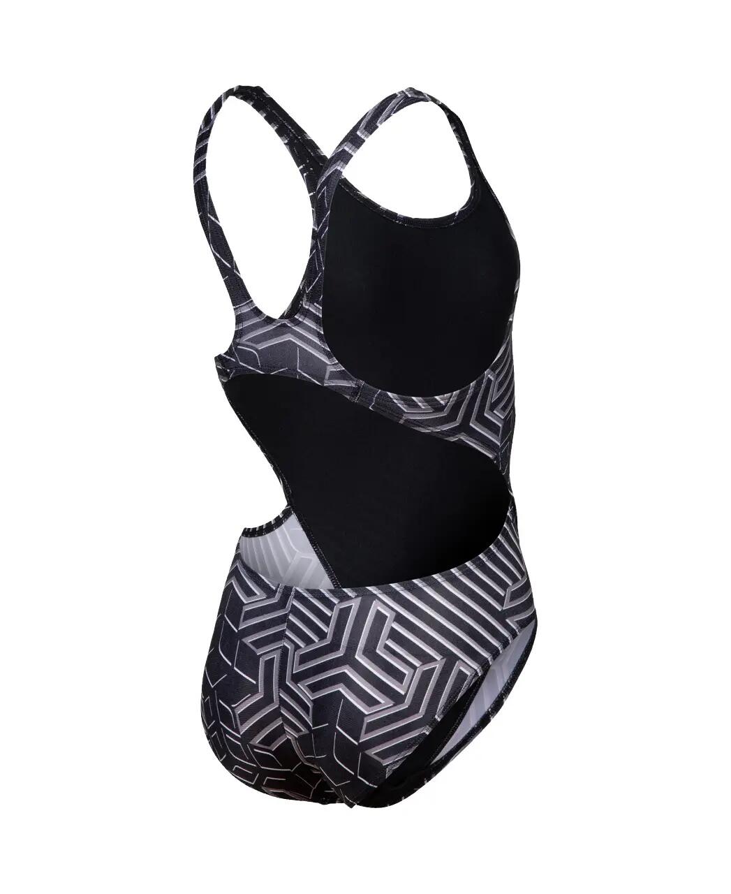 Maillot - natation - fille - sans bretelles - kikko pro - noir 6/7
