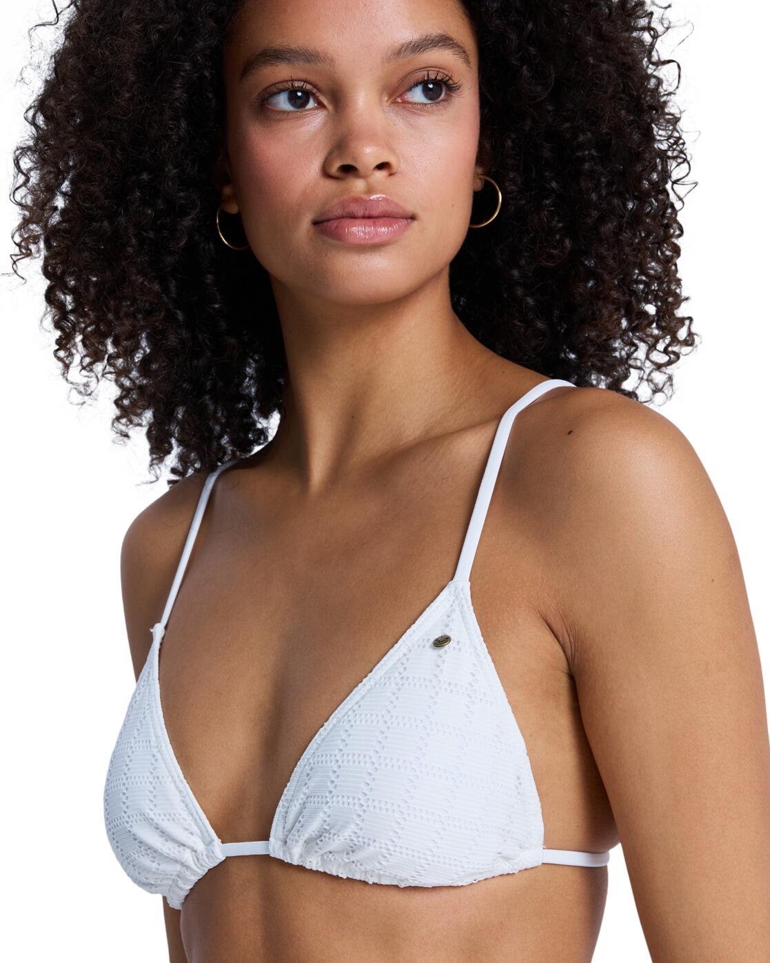 Ensemble bikini triangle deux pièces Blanc Femme 4/4